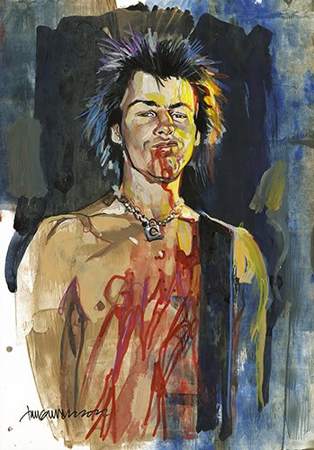 Sid Vicious Illustration von Timo Wuerz