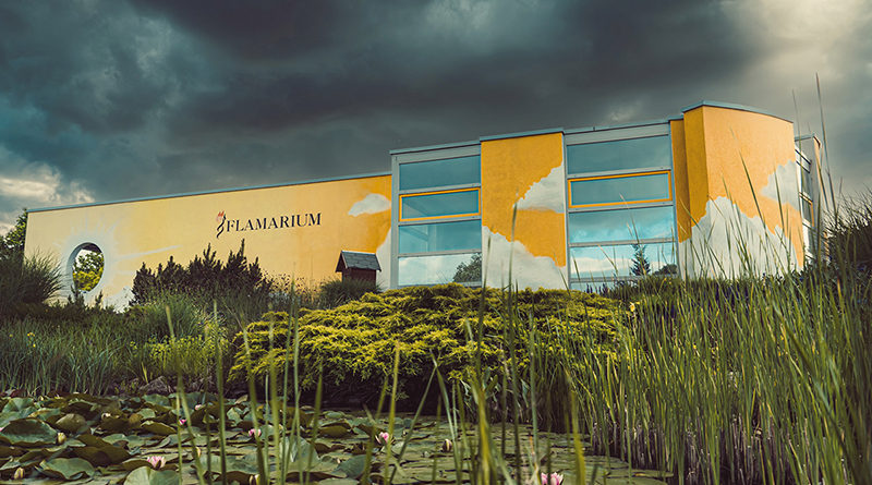 Flamarium, Fassadenansicht