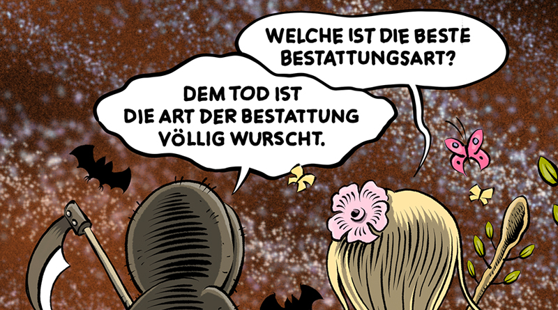 HERR TOD UND FRAU LEBEN COMIC „UMWELT UND TOD”