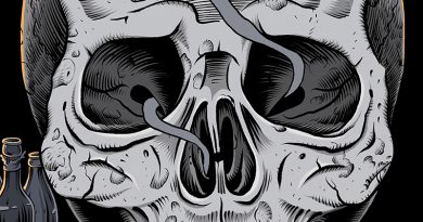 Cover #5 „Gevatter”, Totenkopf, von Schwarwel