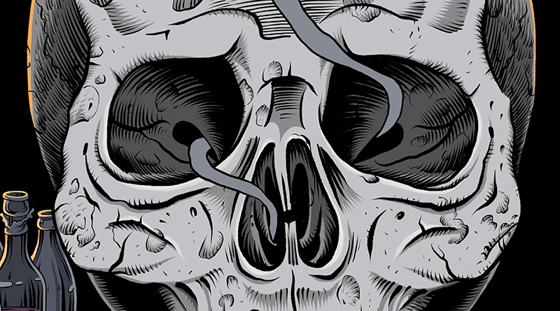 Cover #5 „Gevatter”, Totenkopf, von Schwarwel