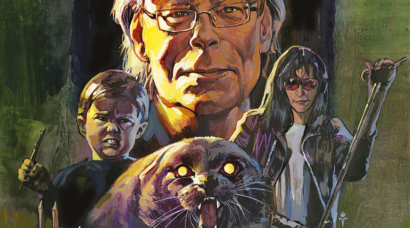 Illustration Timo Wuerz, Collage mit Stephen King, Ramones, Pet Semetary