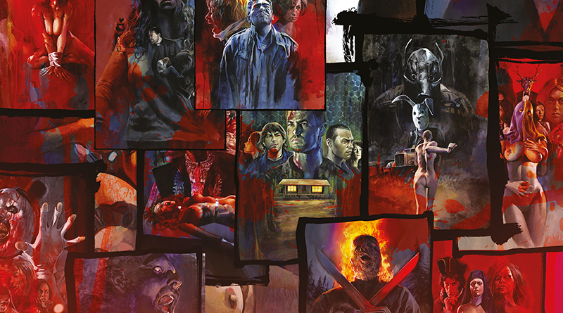 Sex und Tod in Horrorfilmen, Illustration: Timo Wuerz, Collage/Wimmelbild