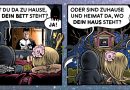 HERR TOD UND FRAU LEBEN COMIC „HEIMAT UND TOD”