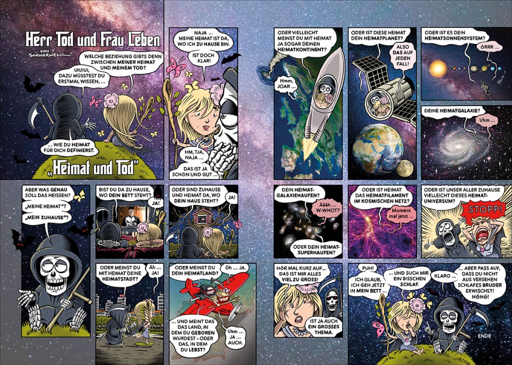 Comic von Schwarwel zu „Heimat und Tod”