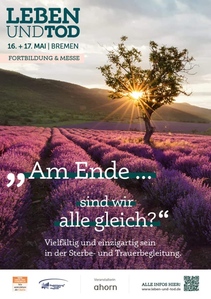 Plakatoptik Leben und Tod Mai 2025 „Am Ende sind wir alle gleich?”