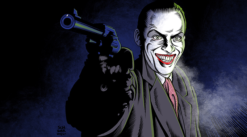 Illustration: Schwarwel, Batman-Comic Joker